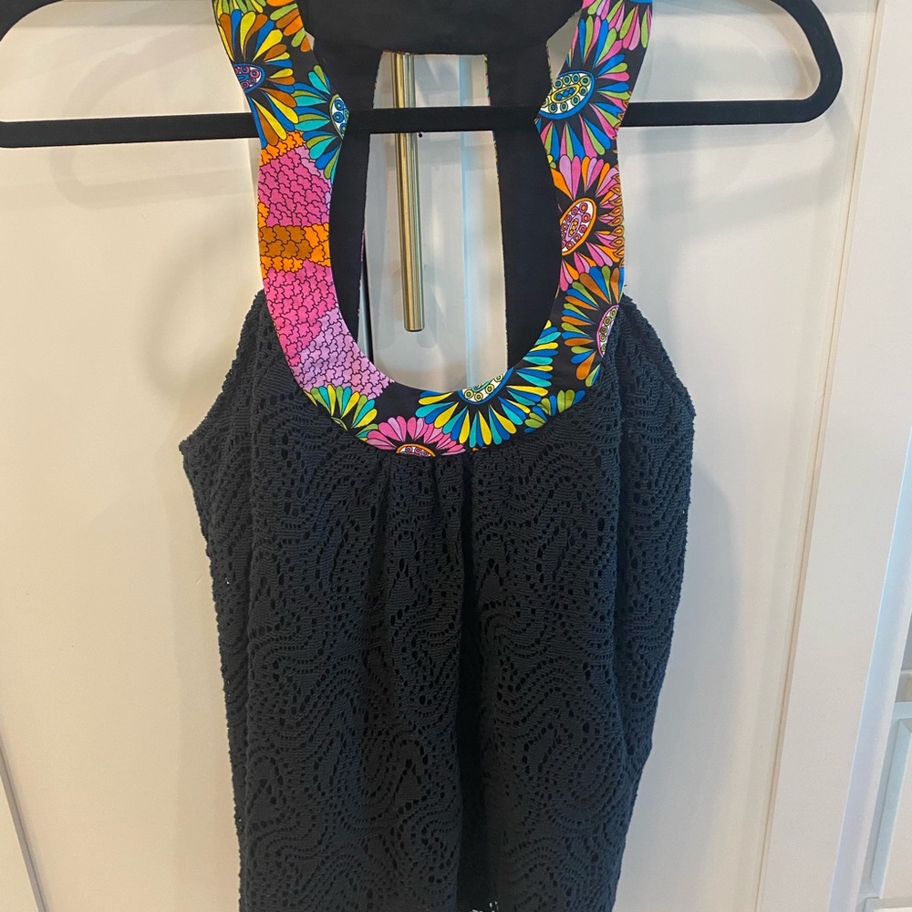 Trina Turk black blouse